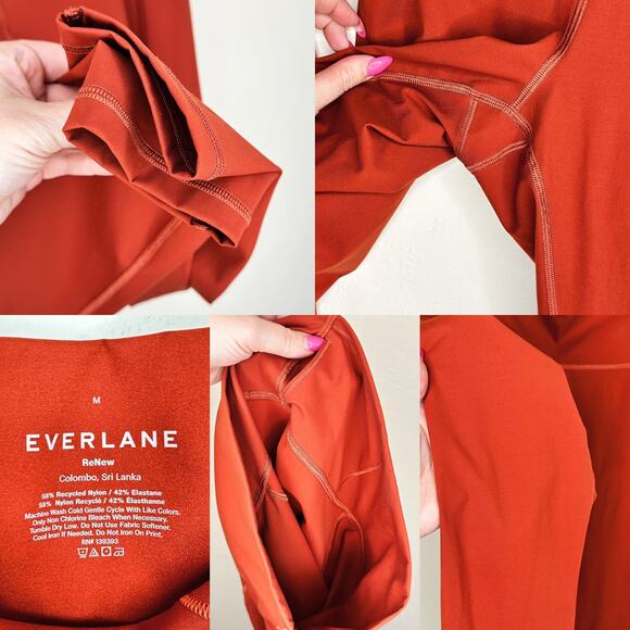 NWOT Everlane Perform ReNew Brandy Rose Terracotta High Waisted Leggings Medium - Picture 12 of 13